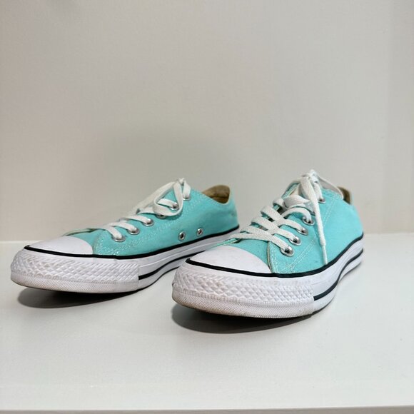 Converse Chuck Taylor All Star Low Top Sneakers Mint Green Womens Size 7 Mens 8 - Picture 3 of 11